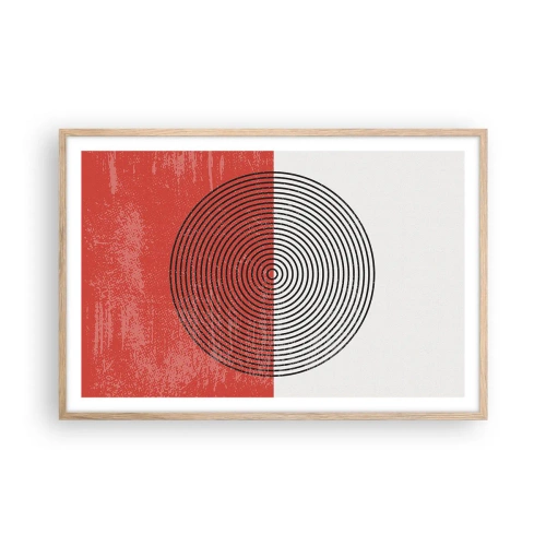 Poster în ramă de stejar deschis - Direct la subiect - 91x61 cm