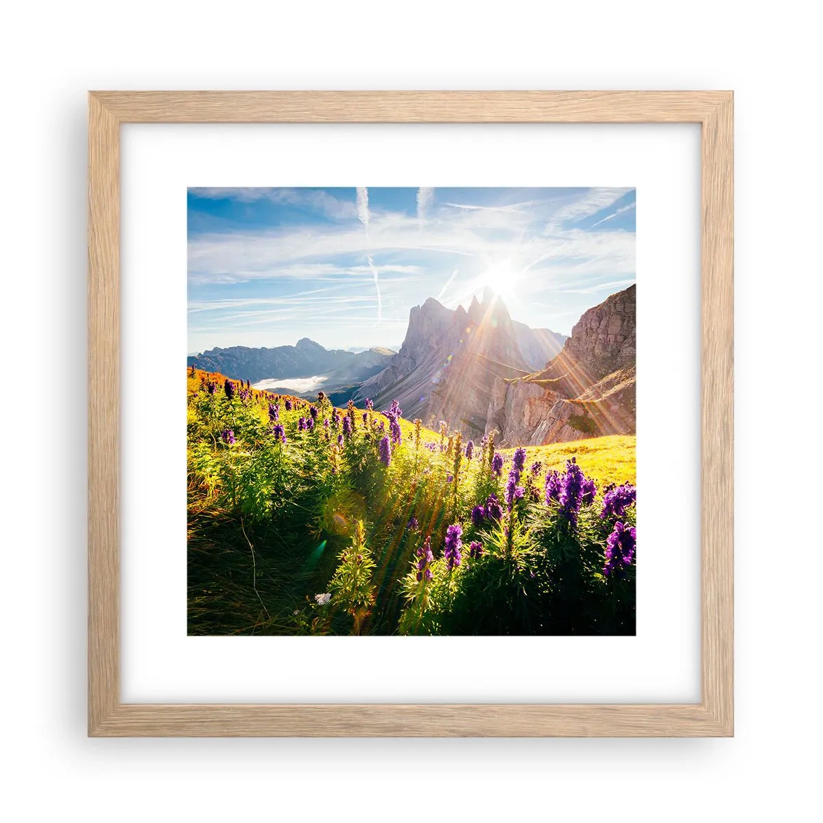 Poster în ramă de stejar deschis - Viața secretă a ierburilor - 30x30 cm