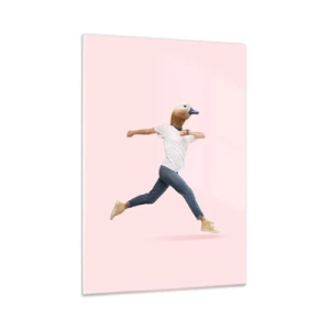 Tablou pe sticlă - Un strop de absurditate - 50x70 cm