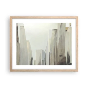 Poster în ramă de stejar deschis - Vis urban - 50x40 cm