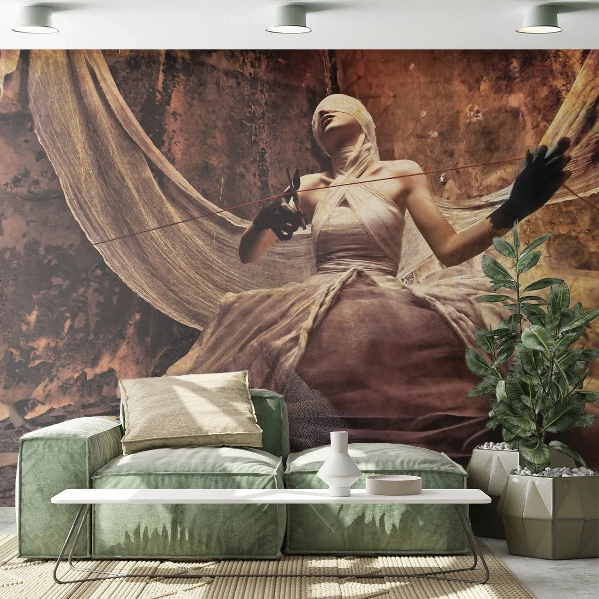Tapet Premium Canvas - Zeița destinului - Teatru, Bucată, Om - 250x175 cm