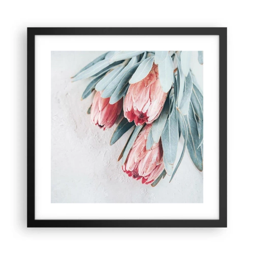 Poster în ramă neagră - Rușinate de propria lor frumusețe - 40x40 cm