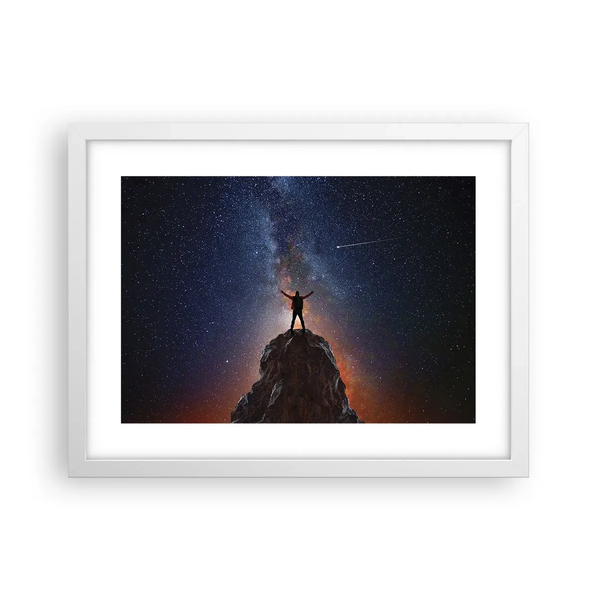 Poster în ramă albă - Puterea este cu mine! - 40x30 cm