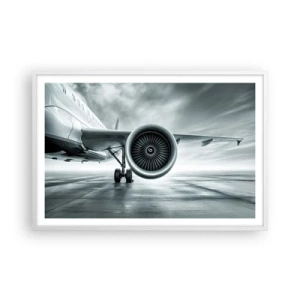 Poster în ramă albă - Ce putere! - 91x61 cm