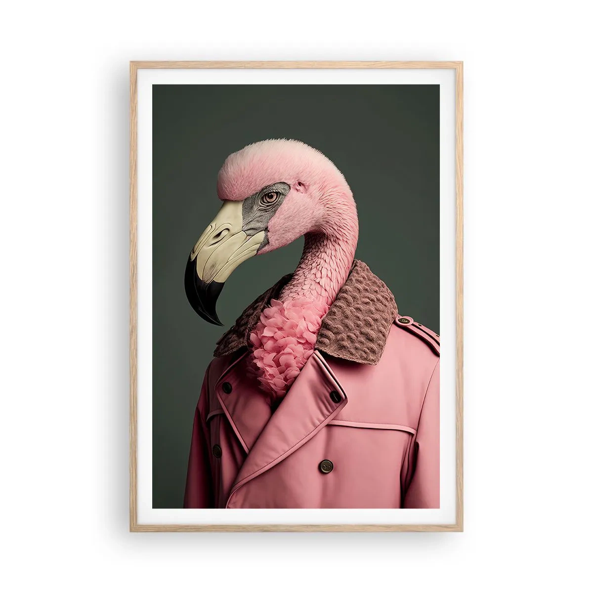 Poster în ramă de stejar deschis - Cu adevărat elegant - 70x100 cm