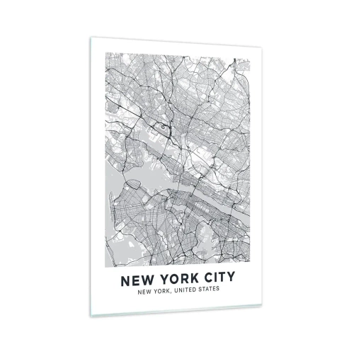 Tablou pe sticlă - Anatomia unei metropole - 80x120 cm