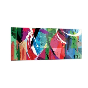 Tablou pe sticlă - Rapid, vioi și plin de viață - 100x40 cm