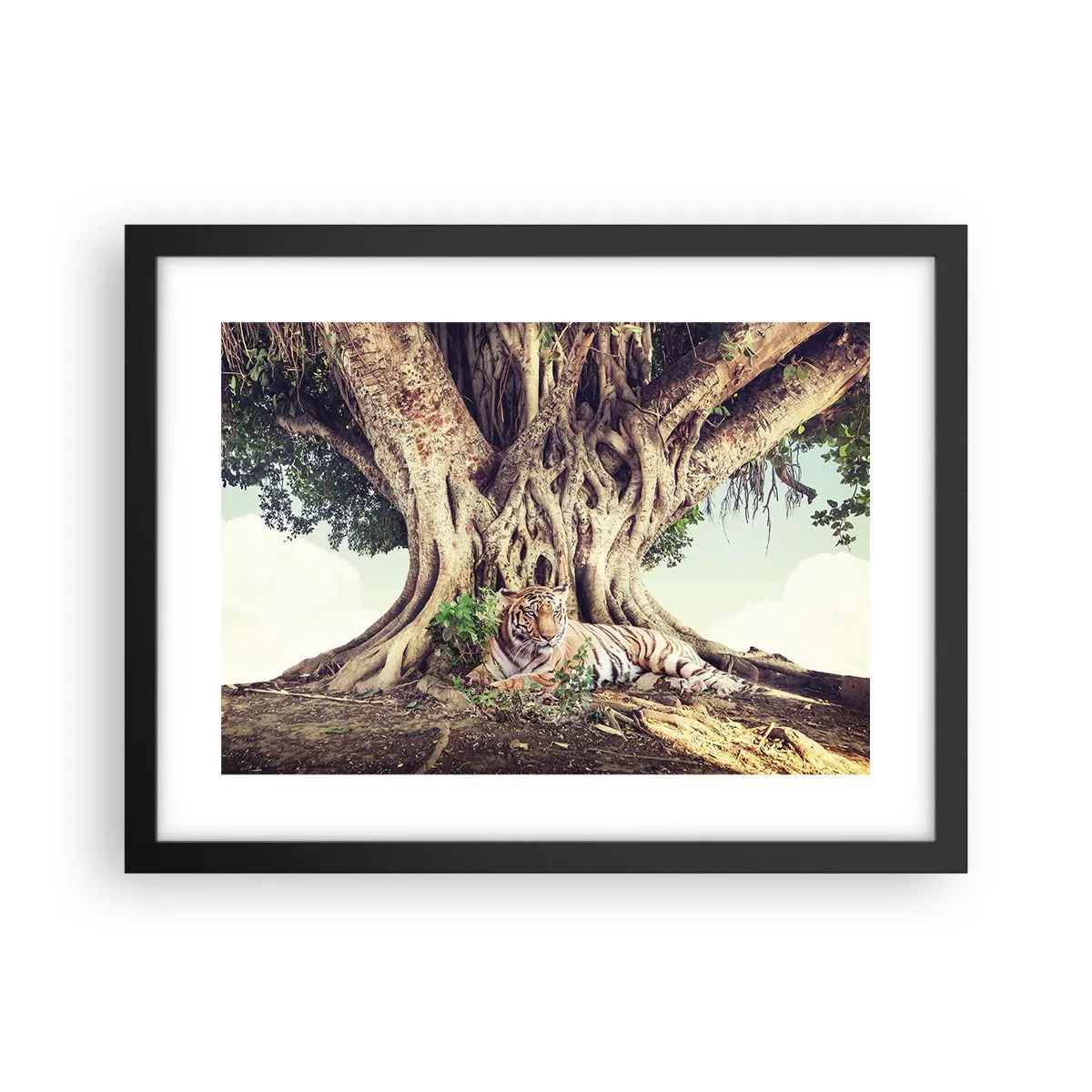 Poster în ramă neagră - O perspectivă din Geneză - 40x30 cm