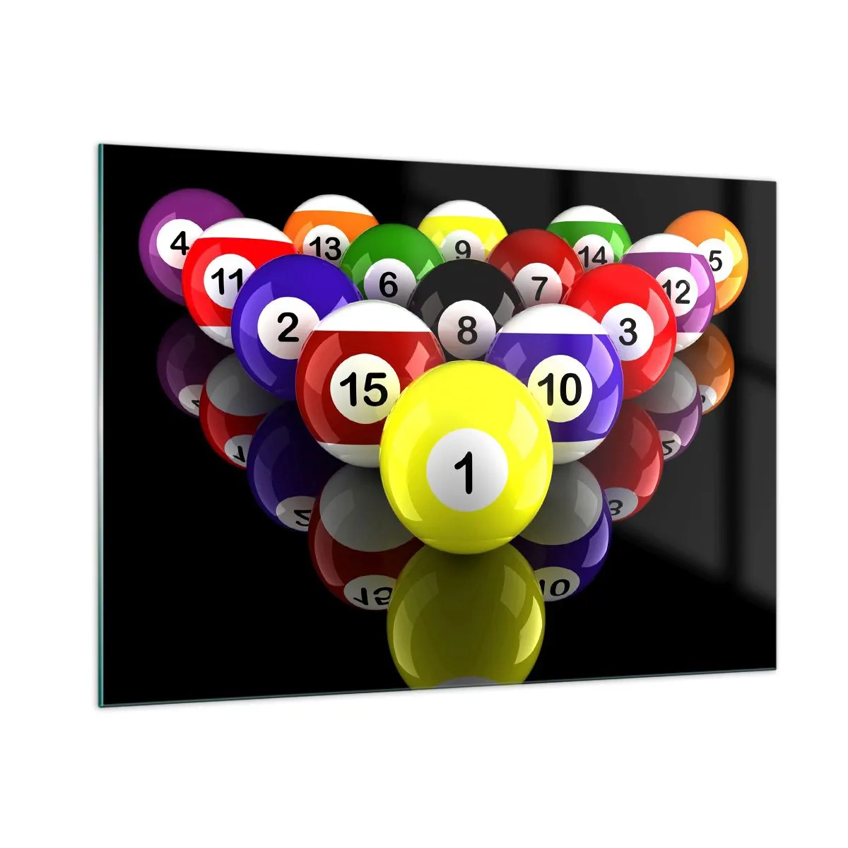 Tablou pe sticlă - Diferite culori de joc - 100x70 cm