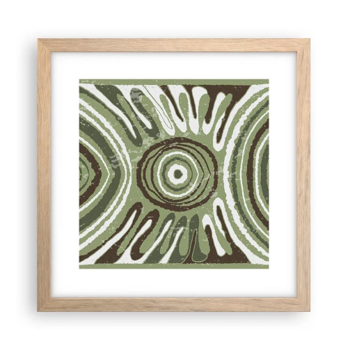Poster în ramă de stejar deschis - Explozie de emoții - 30x30 cm