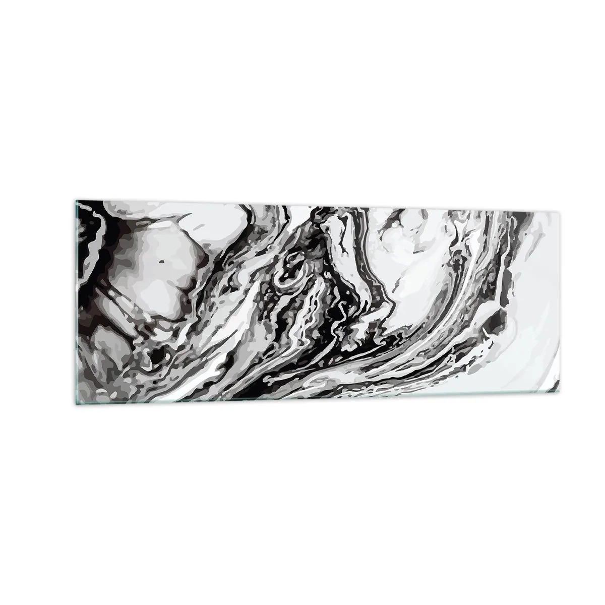 Tablou pe sticlă - La început a fost haos - 140x50 cm