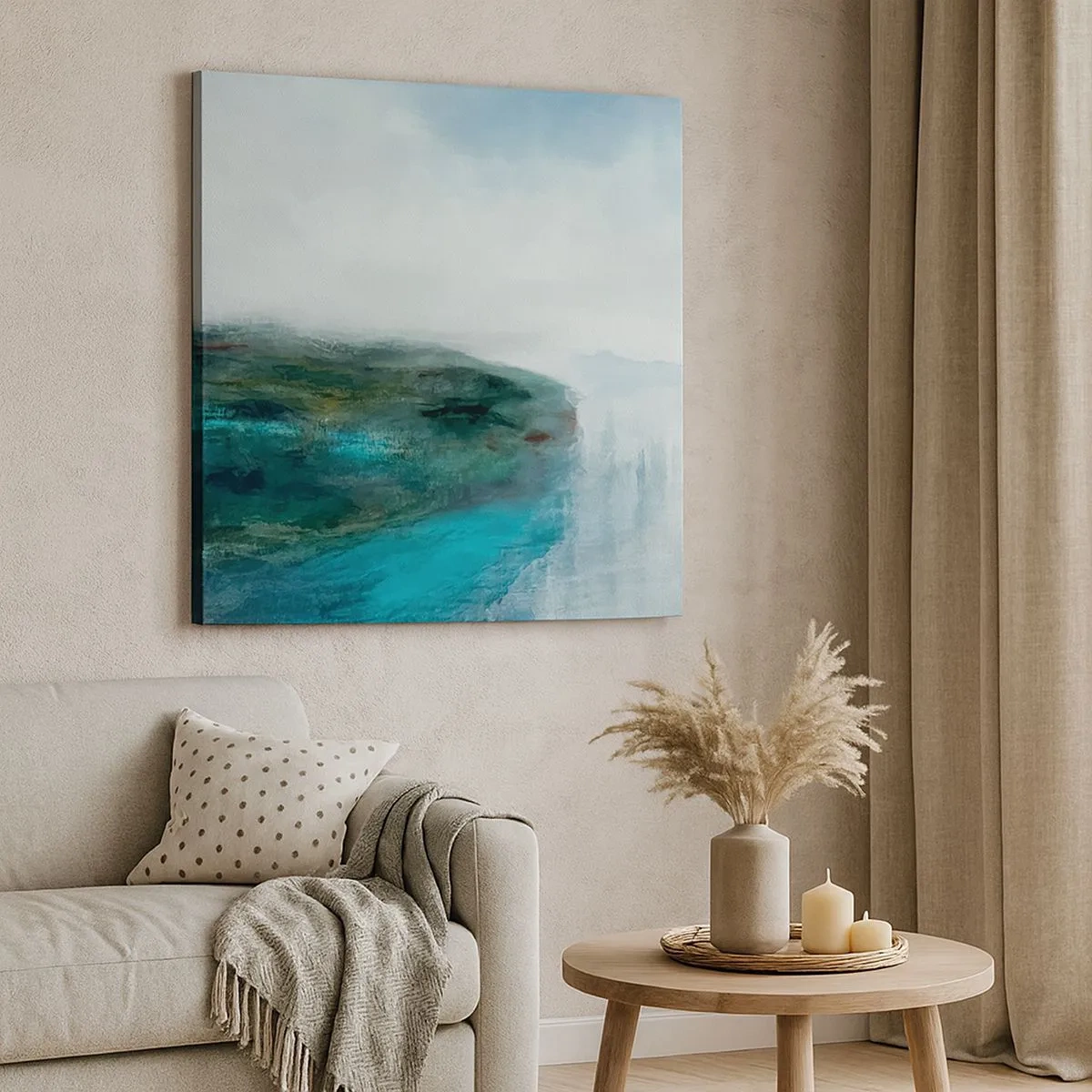 Tablou pe pânză - Abstracție maritimă - 30x30 cm