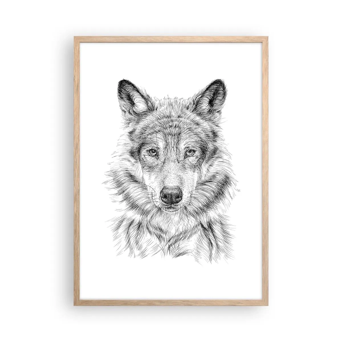 Poster în ramă de stejar deschis - Un lider înnăscut - 50x70 cm