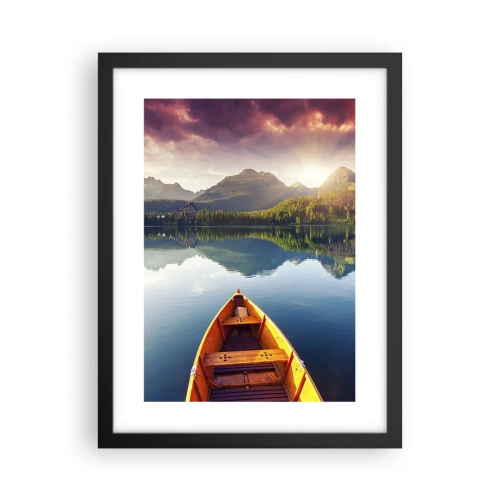 Poster în ramă neagră - Nimic împotriva naturii - 30x40 cm