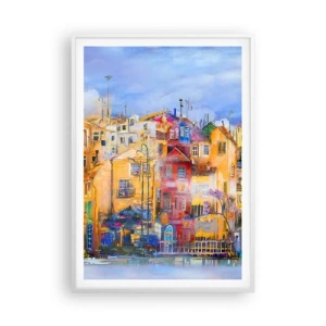 Poster în ramă albă - Suntem împreună - 70x100 cm