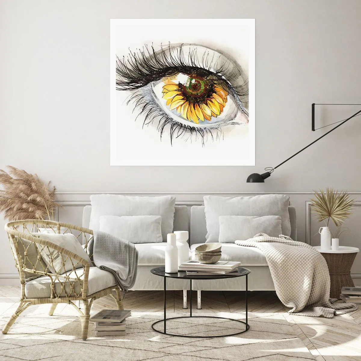 Poster - O privire la fel de fierbinte ca vara - 30x30 cm