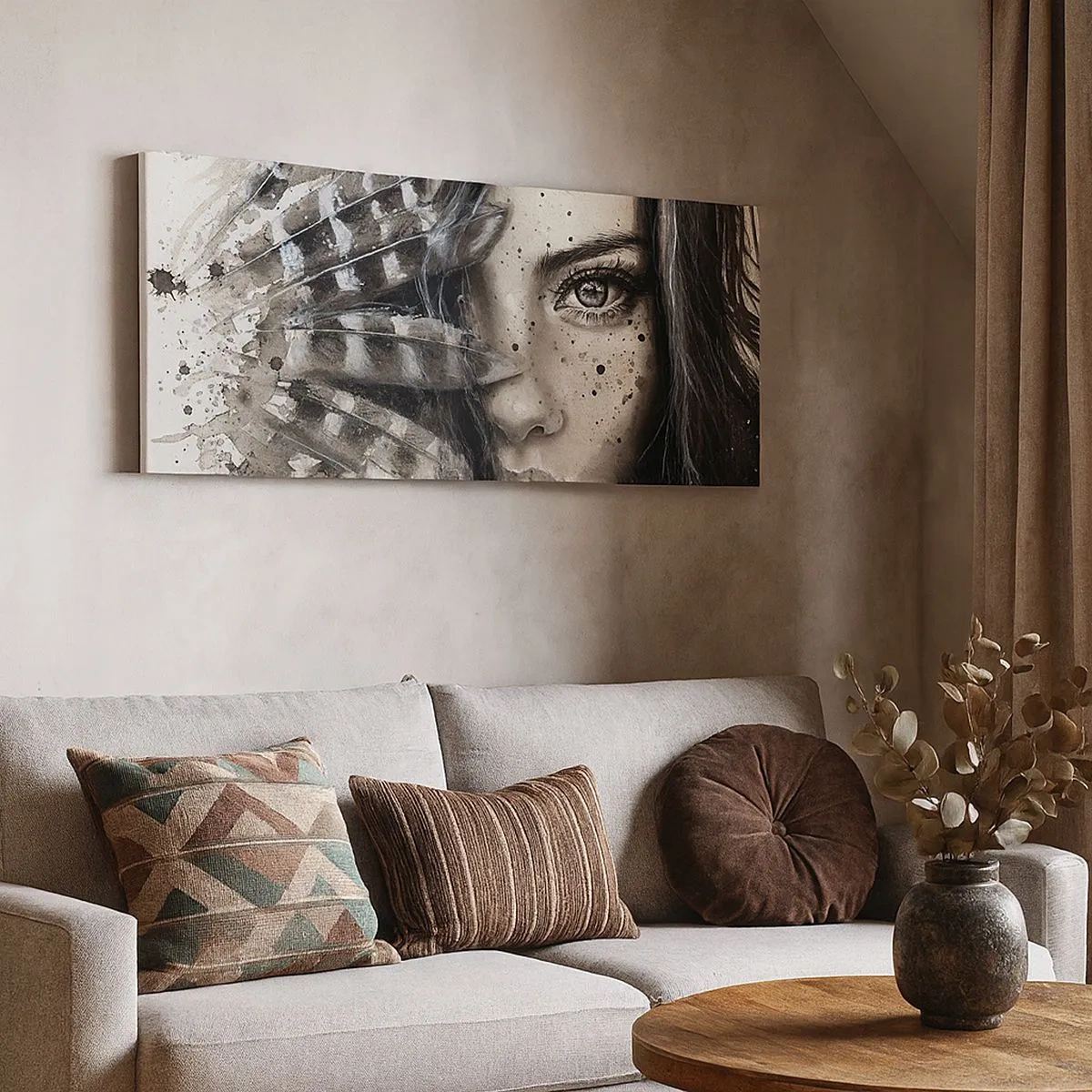 Tablou pe pânză - Frumusețe sălbatică - 100x40 cm