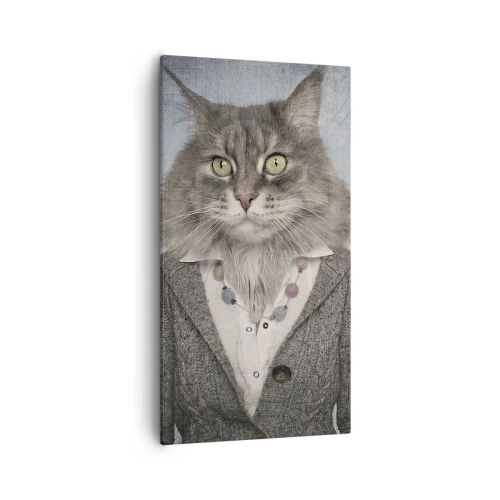 Tablou pe pânză - Blănurile sunt din nou la modă - 55x100 cm