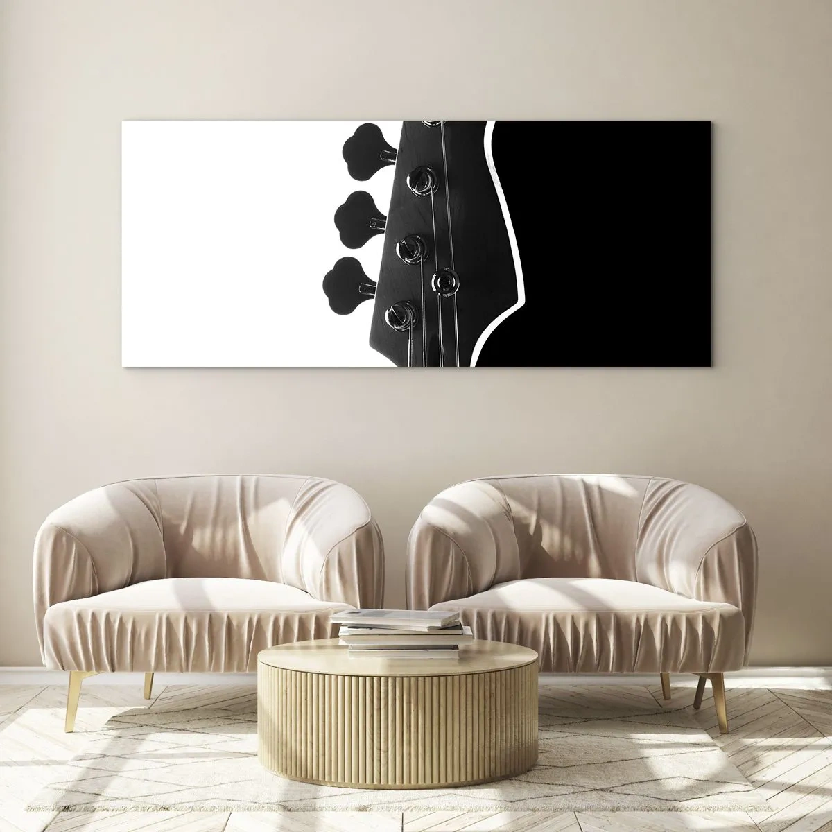 Tablou pe sticlă - Tăcere de rock - 120x50 cm