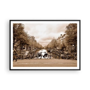Poster în ramă neagră - Atmosfera olandeză - 100x70 cm
