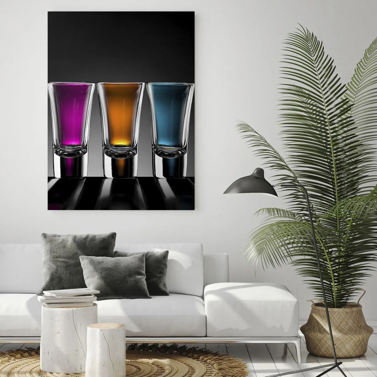 Tablou pe sticlă - Culori de bucurie - 70x100 cm