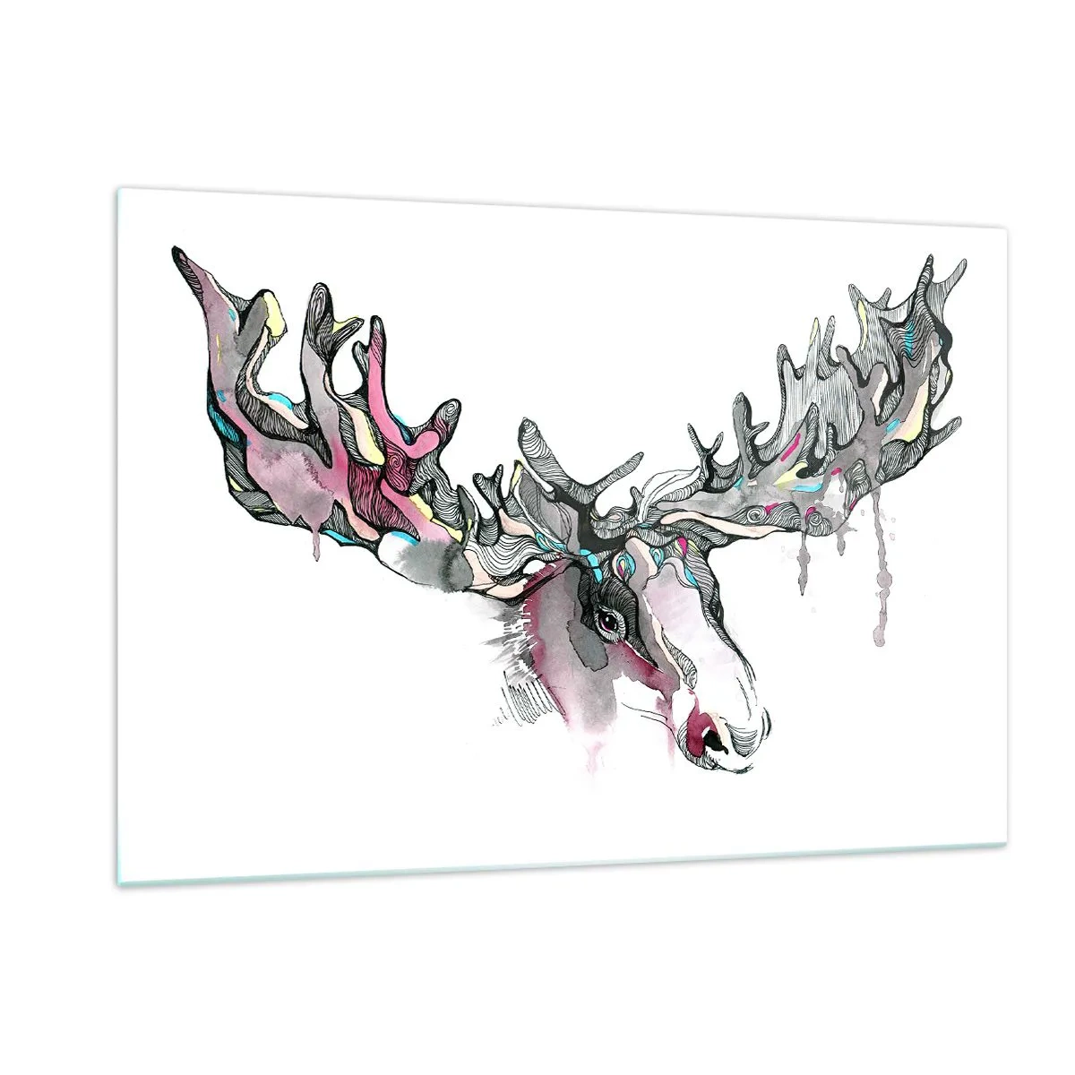 Tablou pe sticlă - Coroana regelui pădurii - 120x80 cm