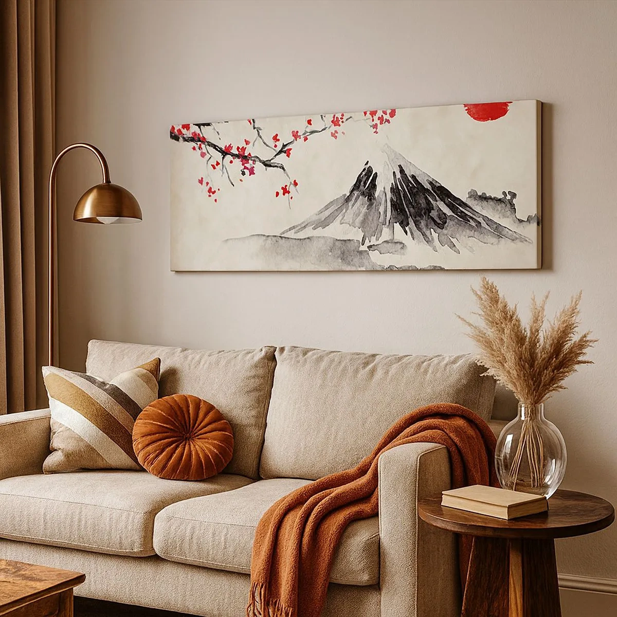 Tablou pe pânză - Îndrăgostește-te de Japonia - 100x40 cm