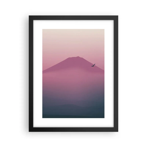 Poster în ramă neagră - Călători deasupra norilor - 30x40 cm