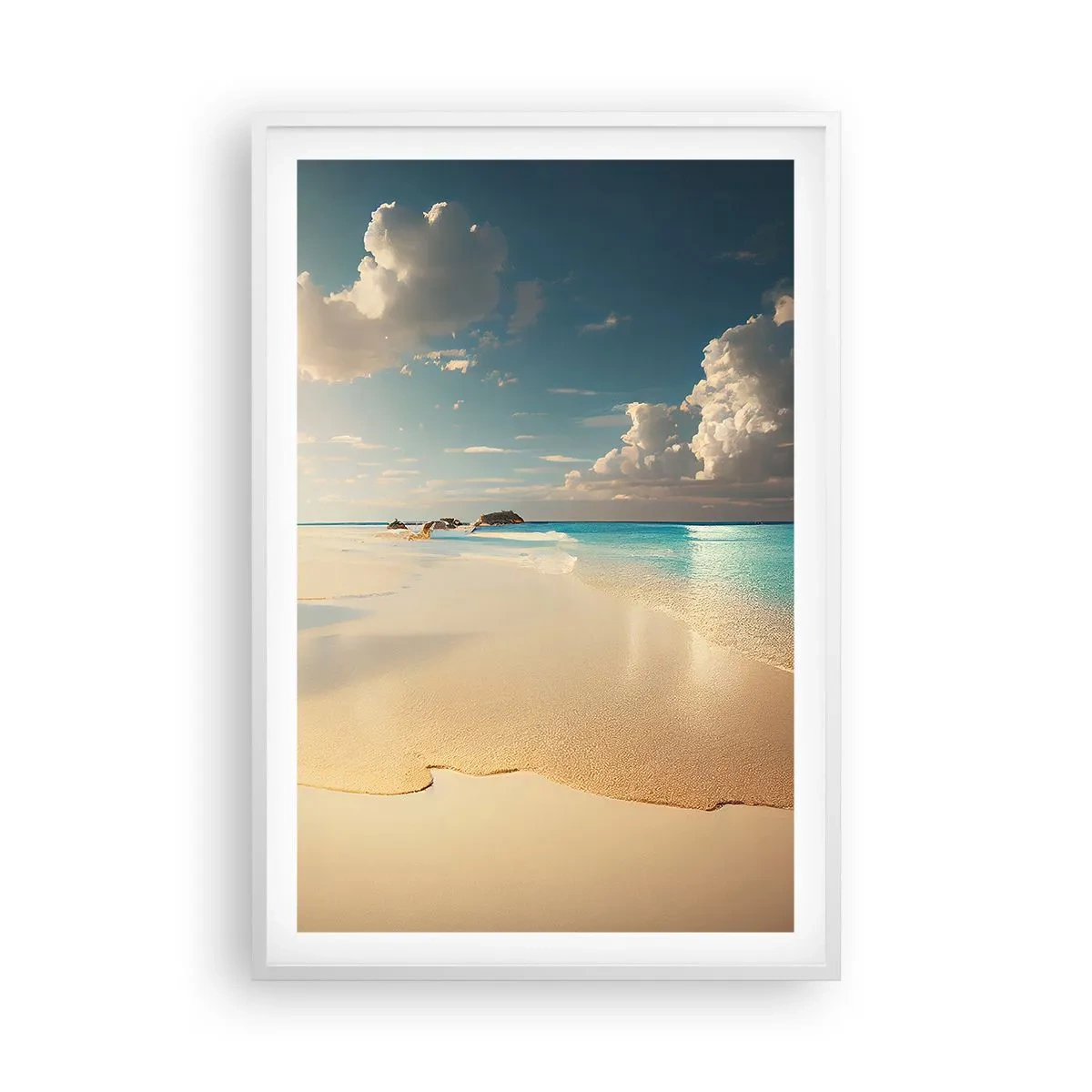 Poster în ramă albă - O zi de vis - 61x91 cm