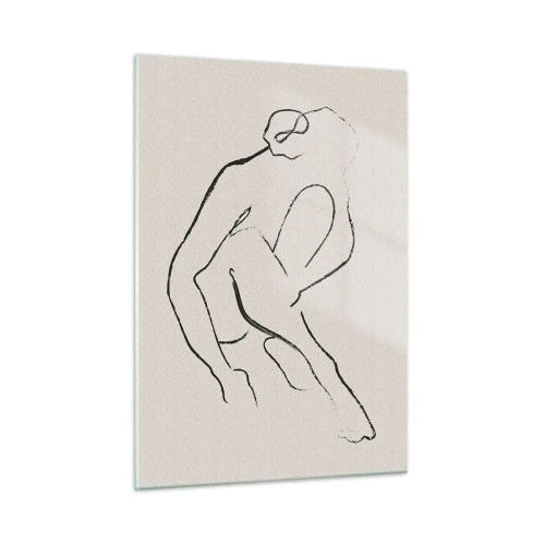 Tablou pe sticlă - Schiță intimă - 50x70 cm