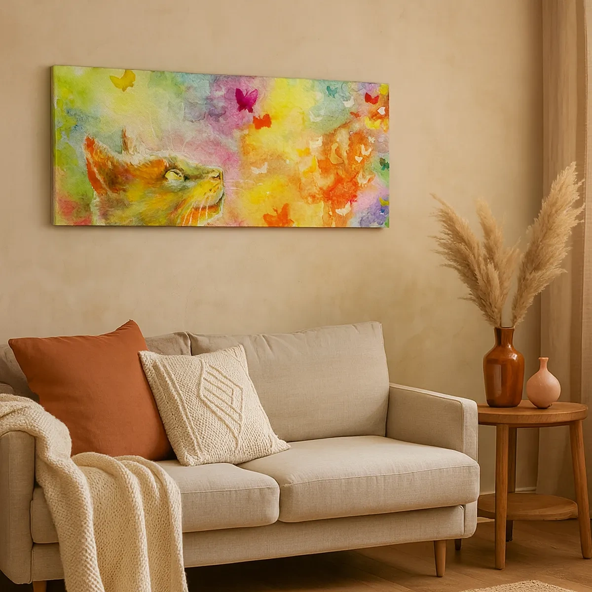 Tablou pe pânză - Raiul pisicilor - 30x30 cm