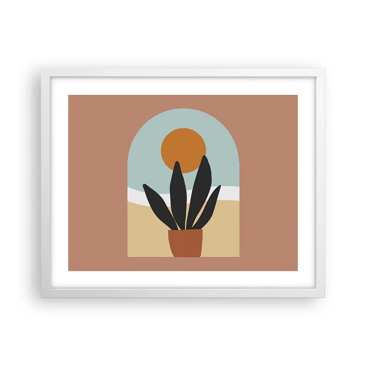 Poster în ramă albă - Bucurii mici - 50x40 cm