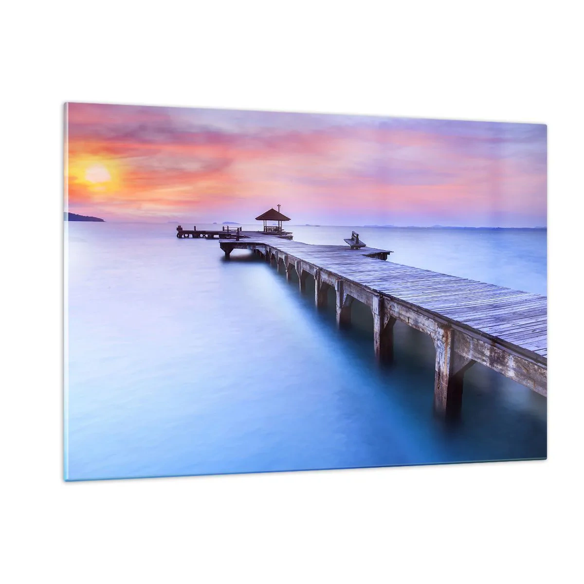 Tablou pe sticlă - Mare de liniște până la orizont - 120x80 cm