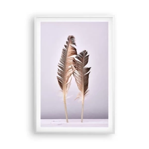 Poster în ramă albă - Împotriva neantului - 61x91 cm