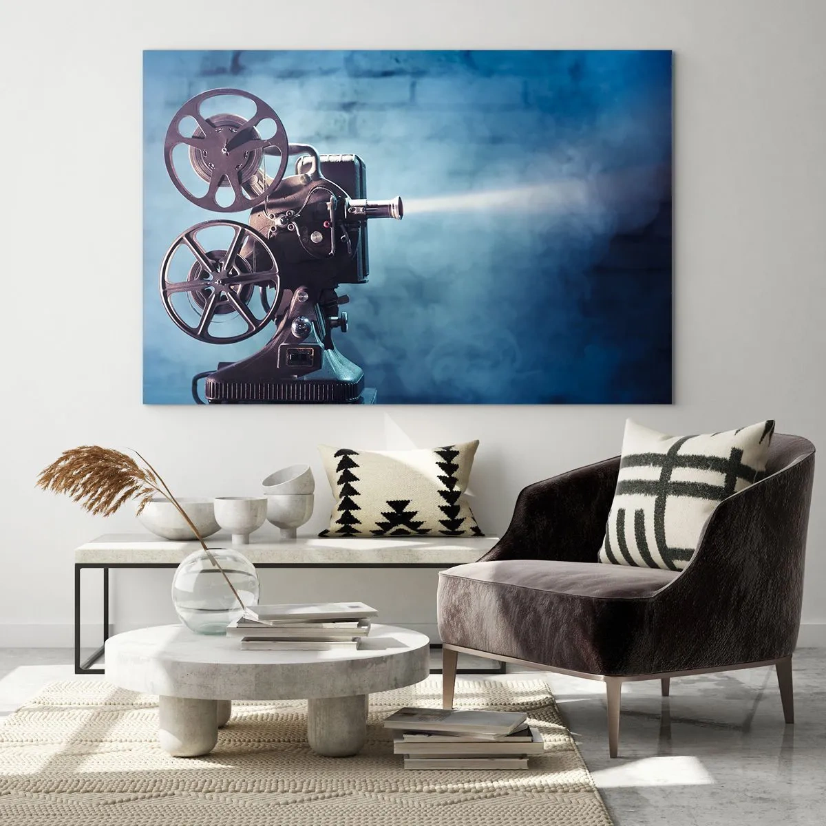 Tablou pe sticlă - Într-un cinematograf vechi - 120x80 cm