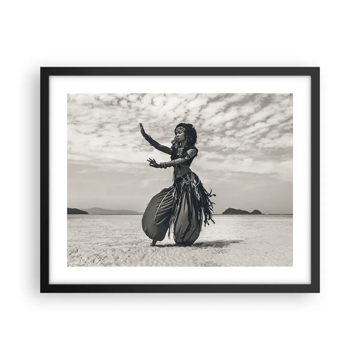 Poster în ramă neagră - Dansul insulelor sudice - 50x40 cm