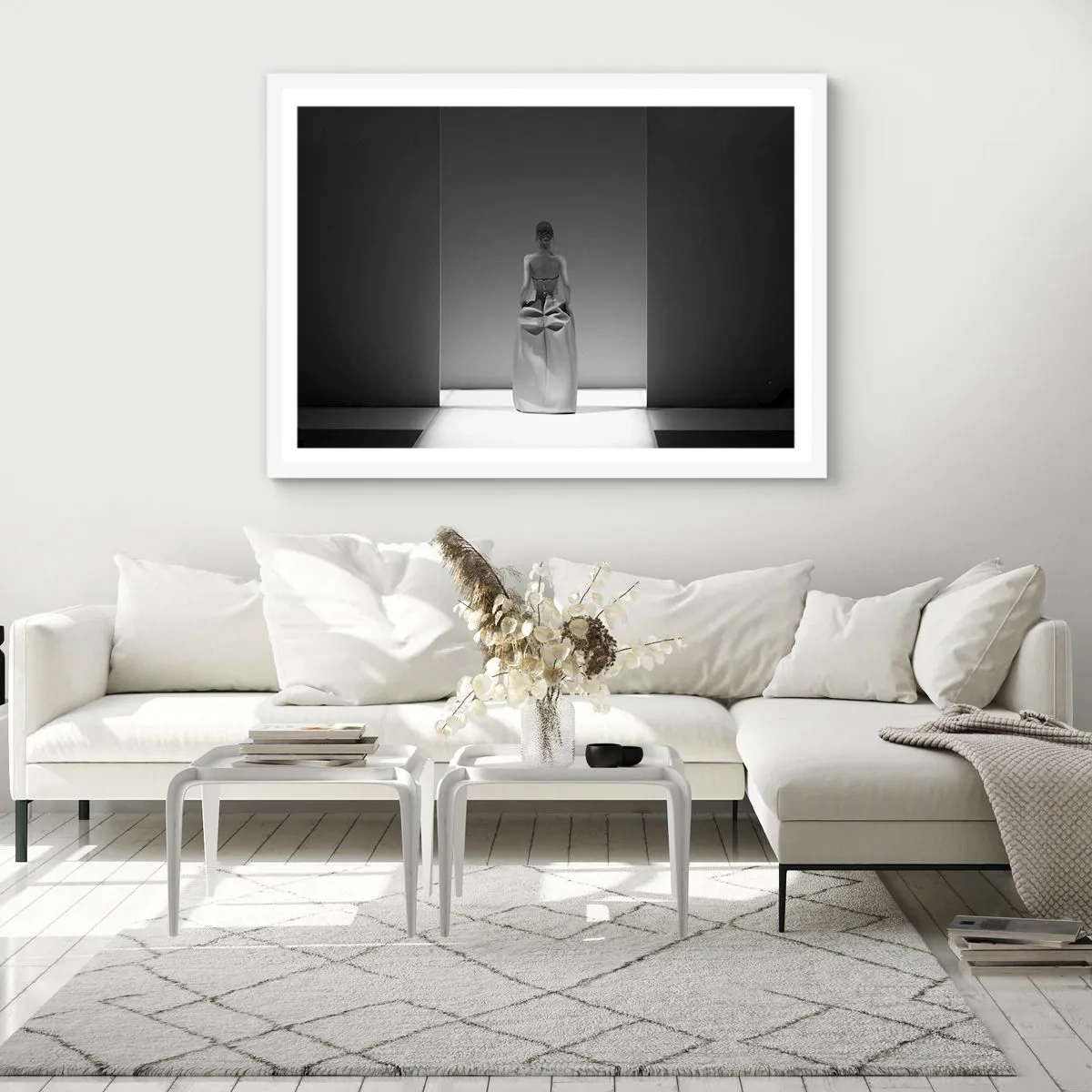 Poster în ramă albă - Simplitate sofisticată - 70x50 cm