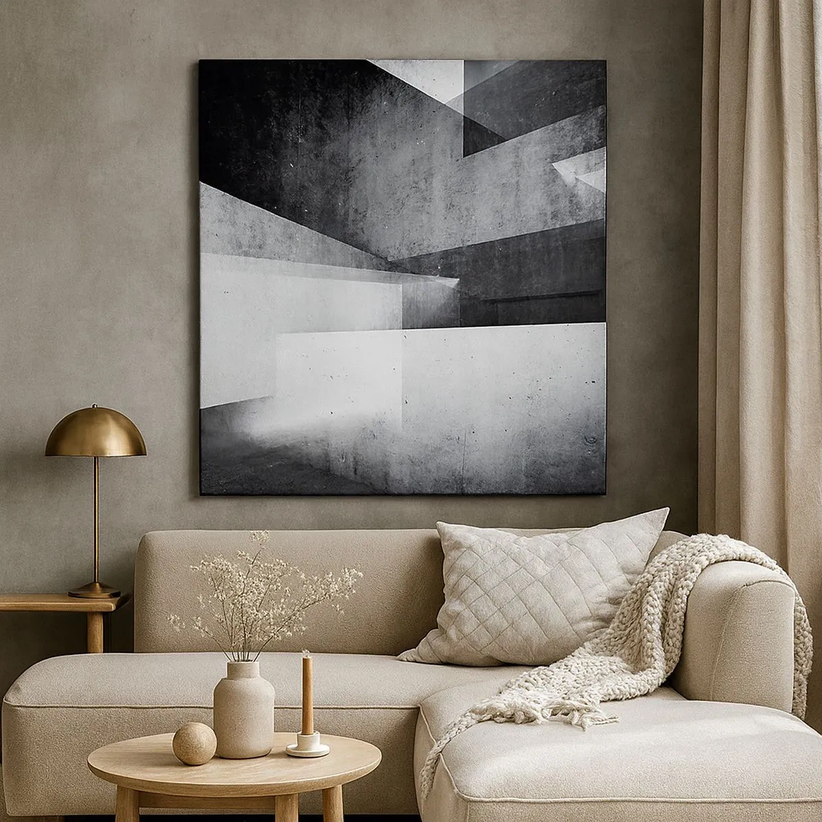 Tablou pe pânză - Structura spațiului - 30x30 cm