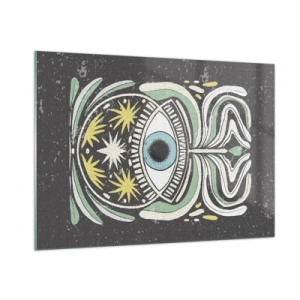 Tablou pe sticlă - Ritualuri tribale - 100x70 cm