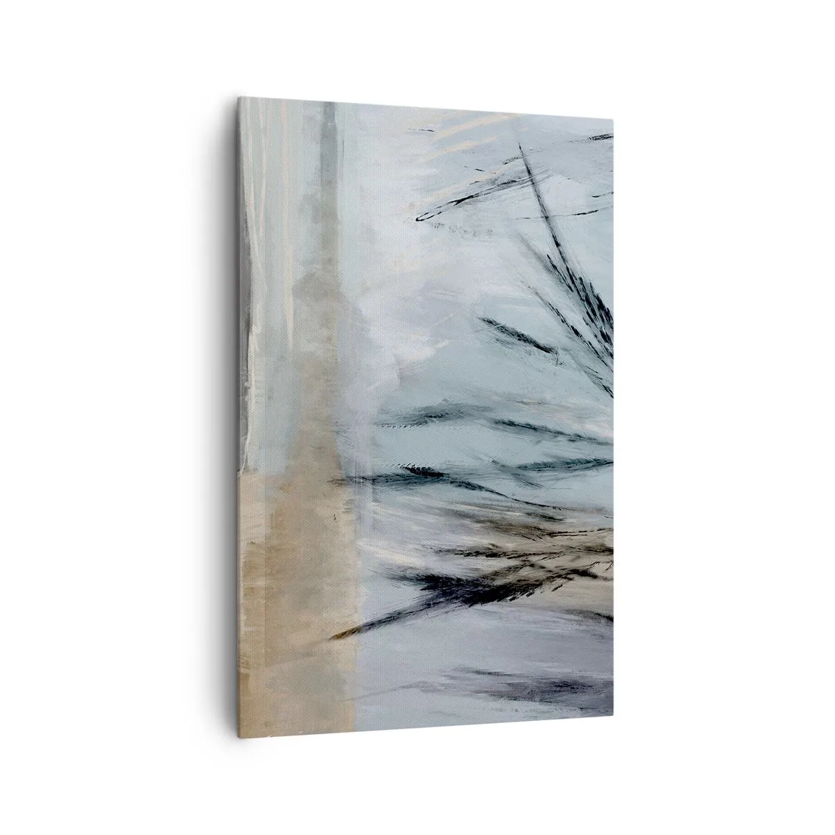 Tablou pe pânză - Câmpuri de iarnă - 80x120 cm