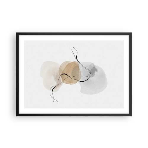 Poster în ramă neagră - Mărgele de aer - 70x50 cm