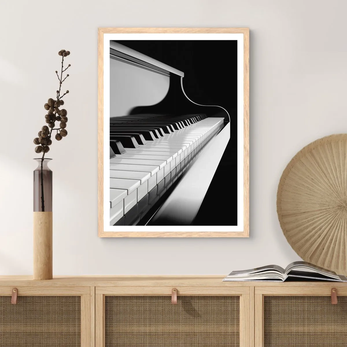 Poster în ramă de stejar deschis - Armonia formelor și a culorilor - 61x91 cm