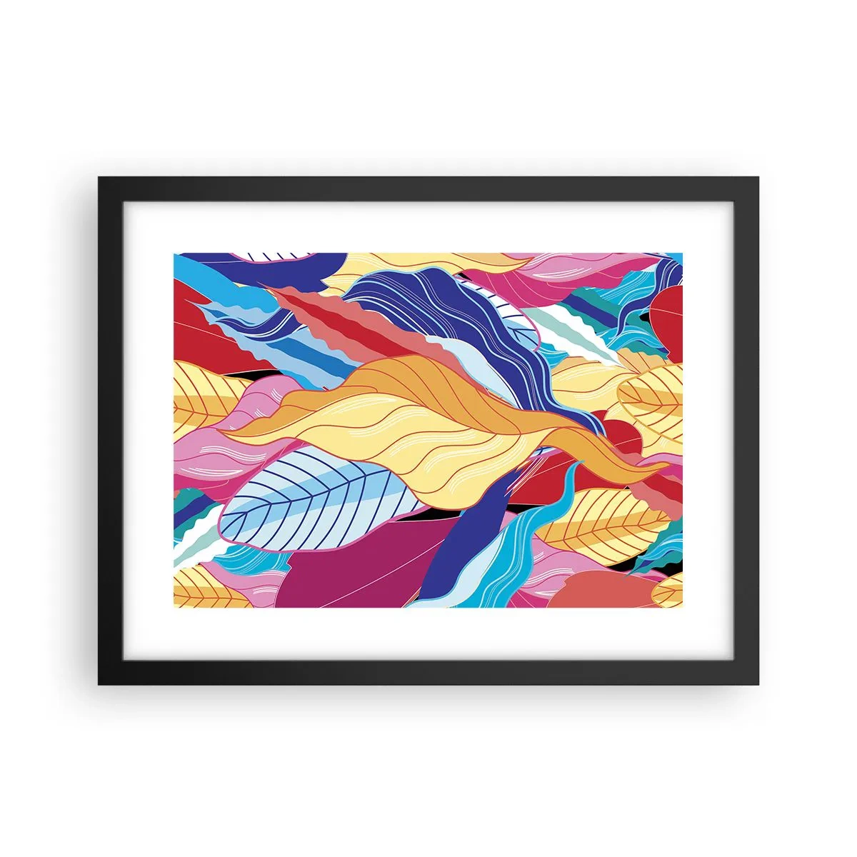 Poster în ramă neagră - O dezordine colorată - 40x30 cm