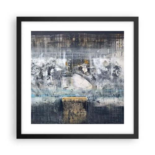 Poster în ramă neagră - Ca pe gheață, ca pe asfalt - 40x40 cm