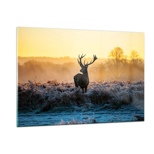 Tablou pe sticlă - Încoronat pe domeniul său - 120x80 cm