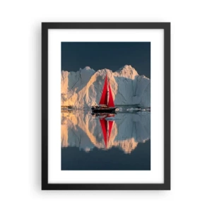 Poster în ramă neagră - La capătul lumii - 30x40 cm