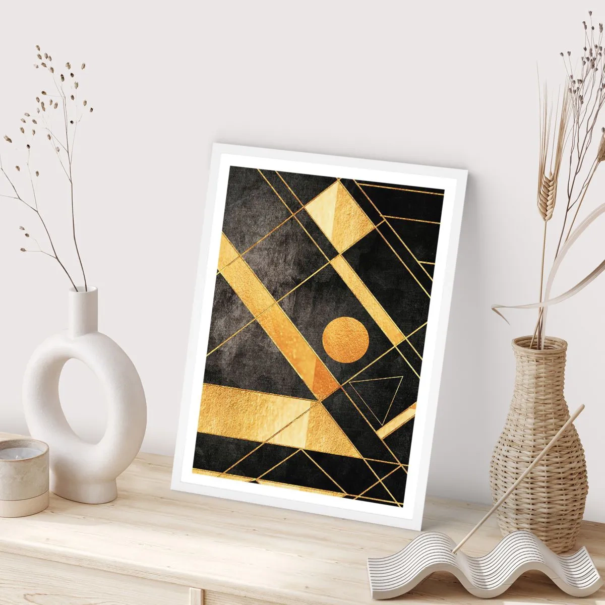Poster în ramă albă - Soarele deșertului - 40x50 cm