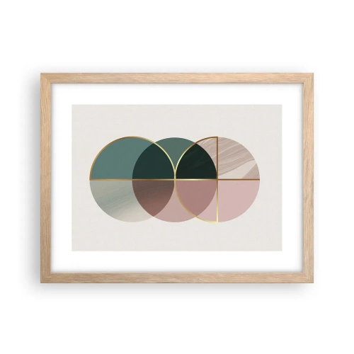 Poster în ramă de stejar deschis - Roată cu roată… - 40x30 cm