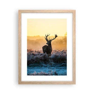 Poster în ramă de stejar deschis - Încoronat pe domeniul său - 30x40 cm