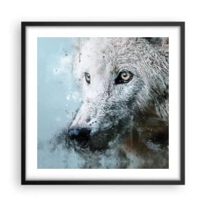 Poster în ramă neagră - Faceți cunoștință cu sufletul lupului - 50x50 cm